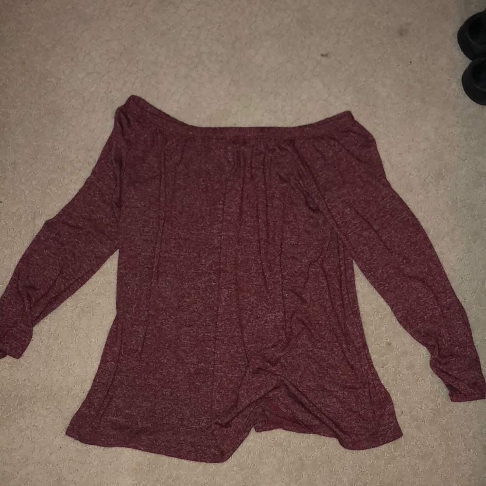 off the shoulder long sleeve